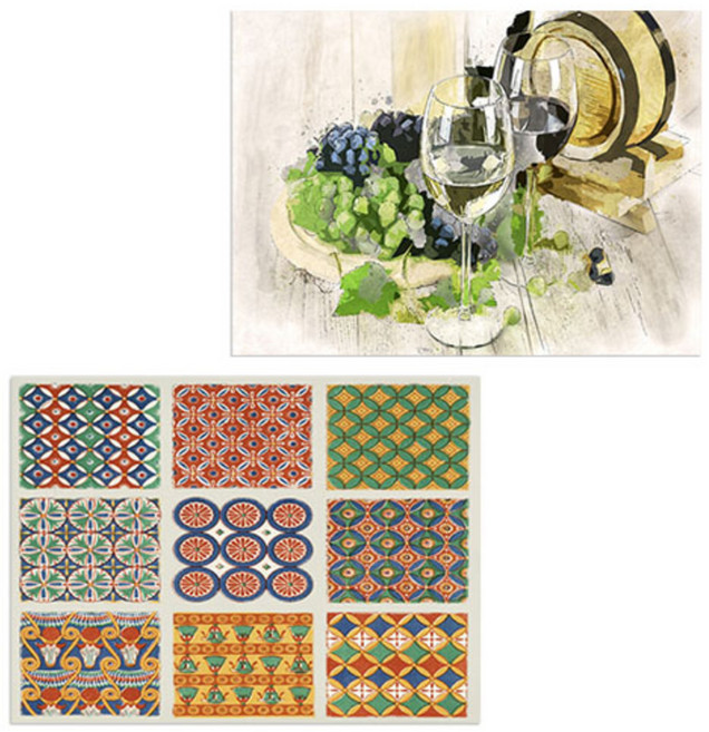 로엠디자인 실리콘 식탁매트 와인 + 카펫트, 3, 385 x 285 mm, 1개