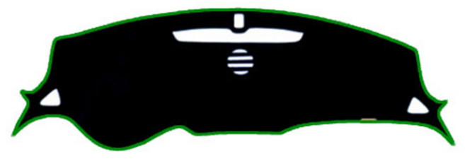 블랙라벨 논슬립 펠트 라텍스 대쉬보드커버, 쉐보레 올뉴말리부(센터 유 / LED 무), 블랙 + 그린