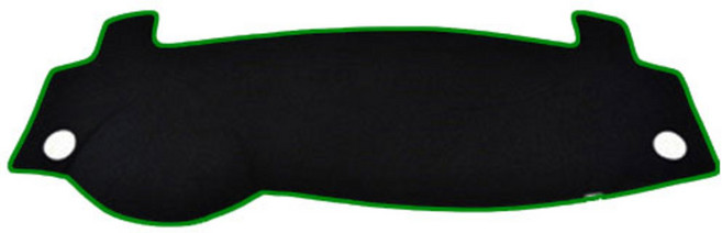 블랙라벨 논슬립 펠트 라텍스 대쉬보드커버, 기아 올뉴카니발(14년~) 센터 무, 블랙 + 그린