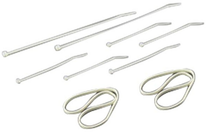 ThunderTiger ATPV0768 Rubber Band and Nylon Strap 9p Set E325, 혼합 색상, 1개