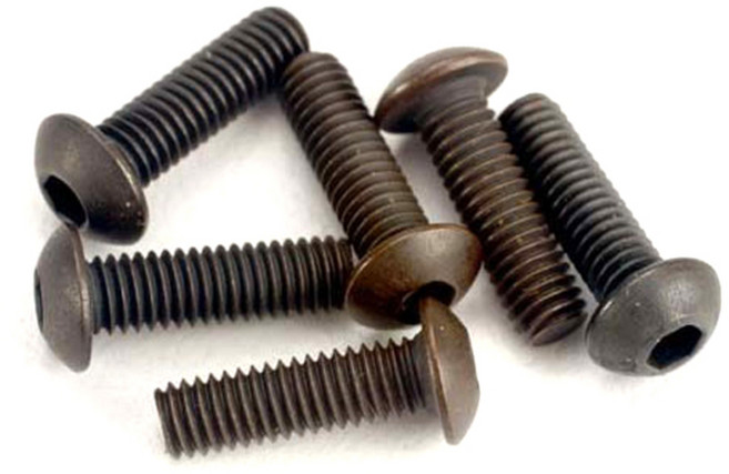 Traxxasr AX2577 Screws 3 x 10 mm button-head machine hex drivep 6p, 혼합 색상