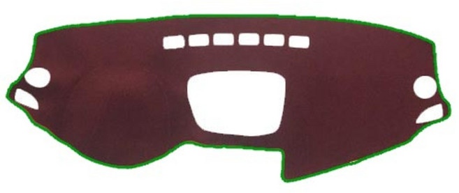 블랙라벨 시그니처 펠트 라텍스 논슬립 대쉬보드커버 삼성, 삼성 뉴SM3(10~17년), 와인 + 그린