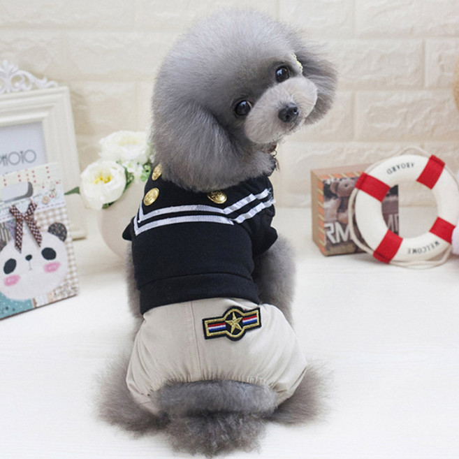 펫코디 미니 마린룩 반려동물 유니폼, B, 1개