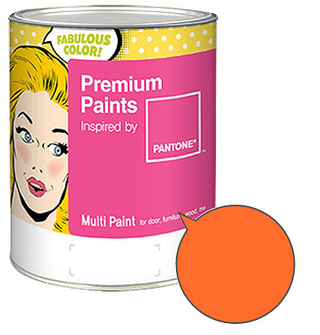 노루페인트 팬톤 멀티용 에그쉘광 코랄 오렌지 계열 페인트, 바이브런트오렌지(16-1364), 1L, 1개