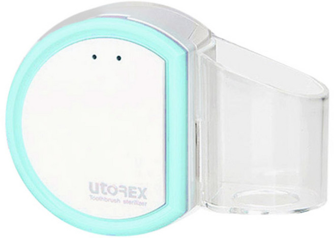 유토렉스 LED램프 벽걸이 칫솔살균기, UTC-5790, 민트