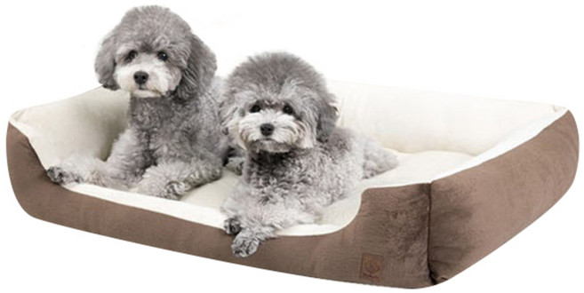 딩동펫 소프트 터치 방석, 브라운, 1개