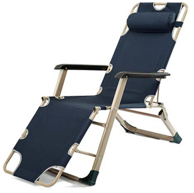 아웃팅 뉴 3단 접이식 침대의자, 네이비(특대형), 1개