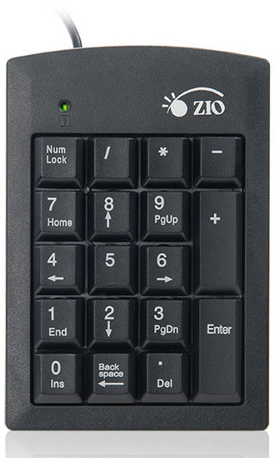 ZIO 컴팩트 숫자 유선 키패드, 혼합색상, KP-1800