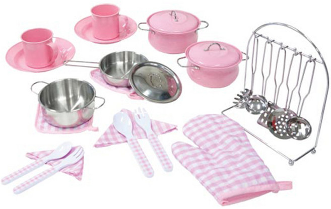에이치비카펜트리 메탈 쿡 웨어 주방놀이 소품 26p 세트, 혼합 색상, 1개