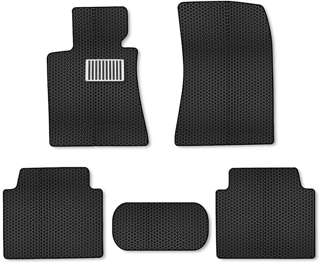 미소 이중 벌집 카매트 일반형 + 메탈 레이싱 발판 패드, 현대 제네시스BH (2012년 ~ 2012년), 블랙