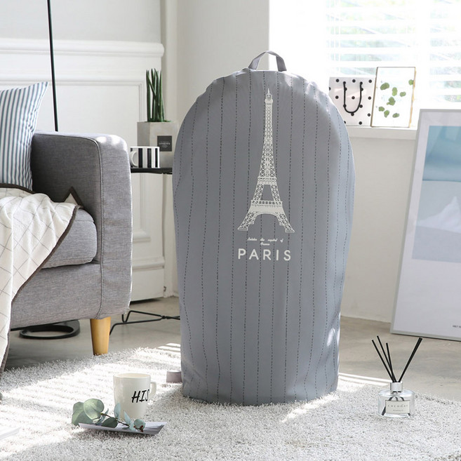 베베데코 패브릭 선풍기커버 지퍼형, 파리포스터, 1개