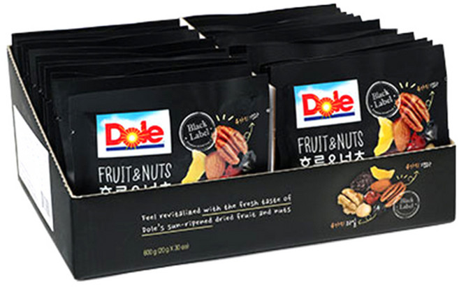 돌 후룻 & 넛츠 블랙라벨 견과, 30개