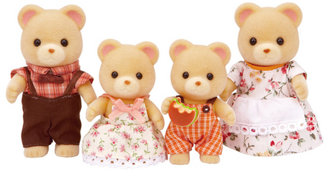 실바니안패밀리 곰 가족 인형 5059, 1세트