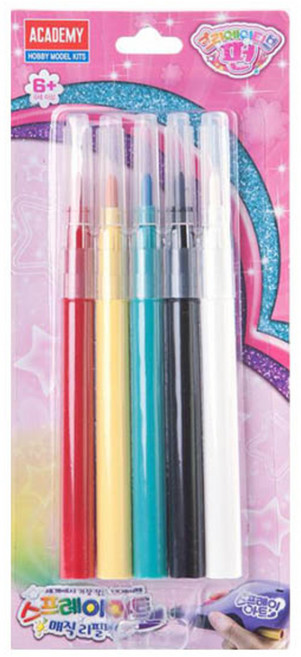 아카데미과학 크리에이티브펀 스프레이 아트 매직 리필팩 S81416, 혼합 색상, 1개