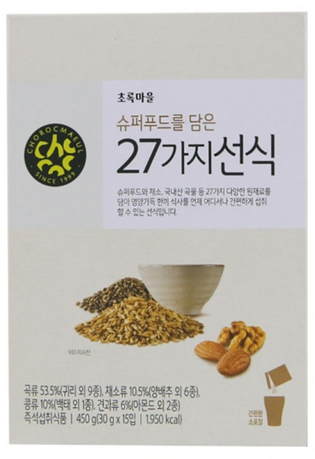 초록마을 슈퍼푸드를 담은 27가지 선식, 30g, 15개
