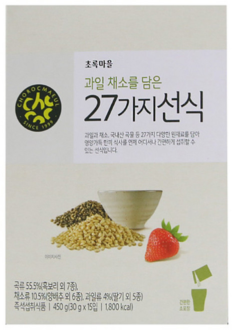 초록마을 과일 채소를 담은 27가지 선식, 450g, 1개