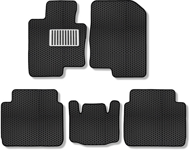 더존 벌집 카매트 일반형+레이싱 발판패드 3P, 현대 YF소나타LPG2 (2013년 1월 ~ 2013년 12월), 블랙