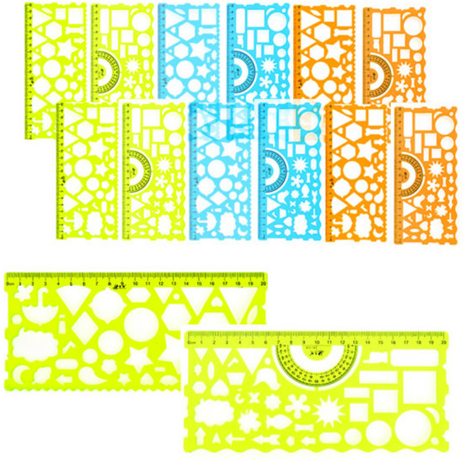 블루마토 모양자 NO.1318, 랜덤 발송, 7개