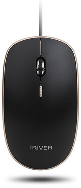 아이리버 무소음 유선마우스, IR-M1, 블랙