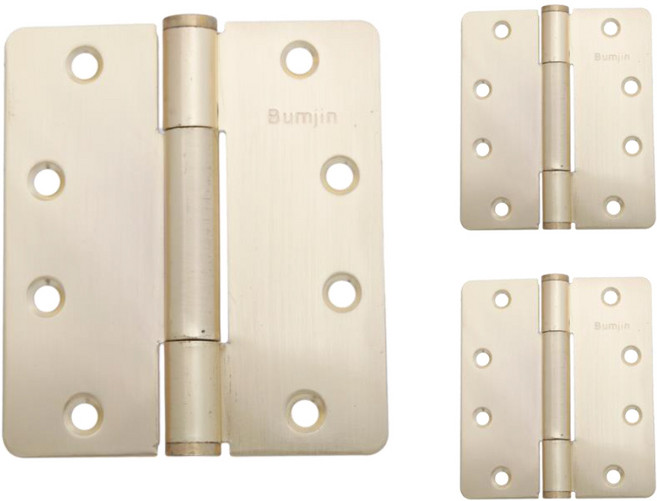 방문용 4인치 3너클 경첩 골드 4035, 3개