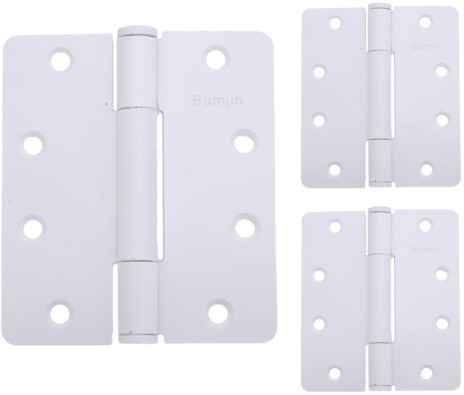 방문용 3너클 경첩 화이트, 3개