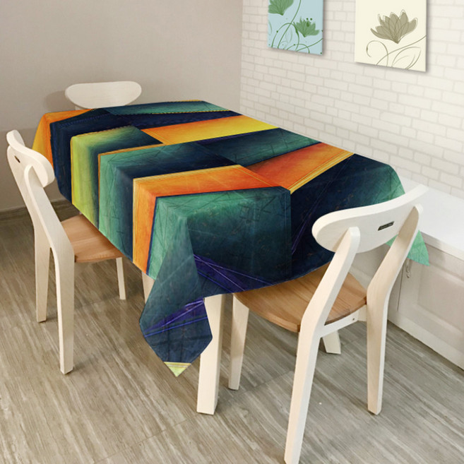 이코디 크리에이티브 테이블 보, 선셋, 140 x 140 cm