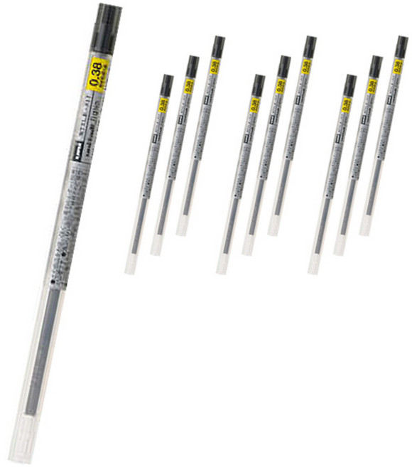 Uni 三菱 STYLE FIT uni-ball Signo 凝膠墨水筆芯 UMR-109 0.38mm, 黑色, 10個