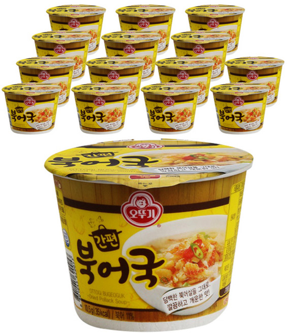 오뚜기 간편 북어국 컵국, 10.5g, 15개