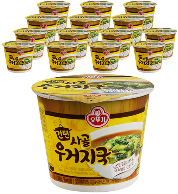 오뚜기 간편 사골우거지국 컵국, 15개
