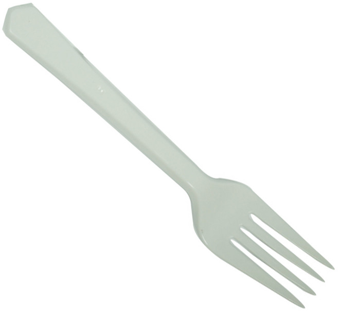 투고팩 위생 개별 포장 백색 일회용 포크, 10개, 2세트