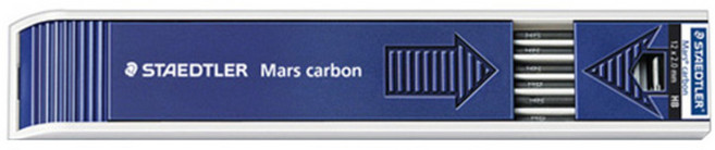 스테들러 마스 카본 홀더심 200 HB, 2mm, 12개