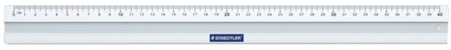 스테들러 알루미늄 자 563 40 40cm, 혼합 색상, 1개
