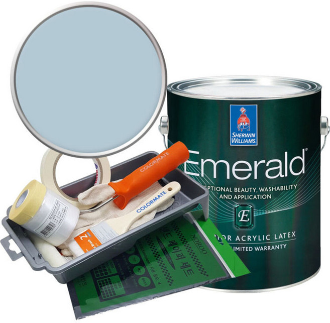 셔윈윌리암스 에메랄드 페인트 1L세트, SW6513 Take Five, 1L, 1개