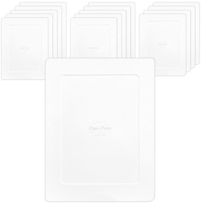 페이퍼프레임 플레인 액자, 화이트, 15개