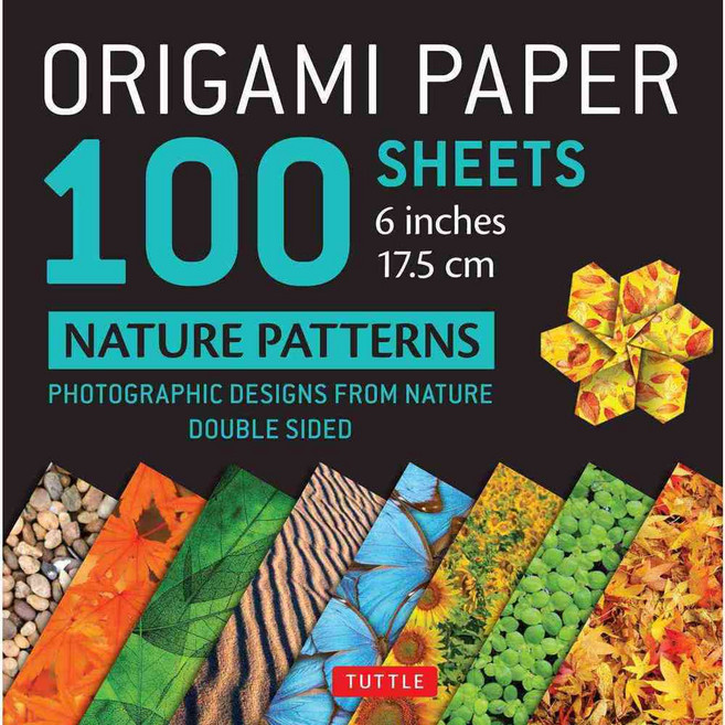 Origami Paper 200 Sheets Nature Patterns 6 in, Tuttle Pub