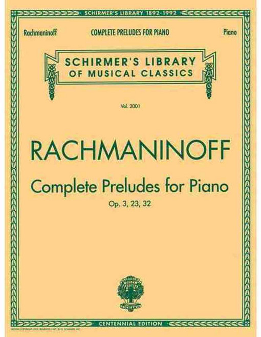 Complete Preludes Op. 3 23 32, G Schirmer Inc