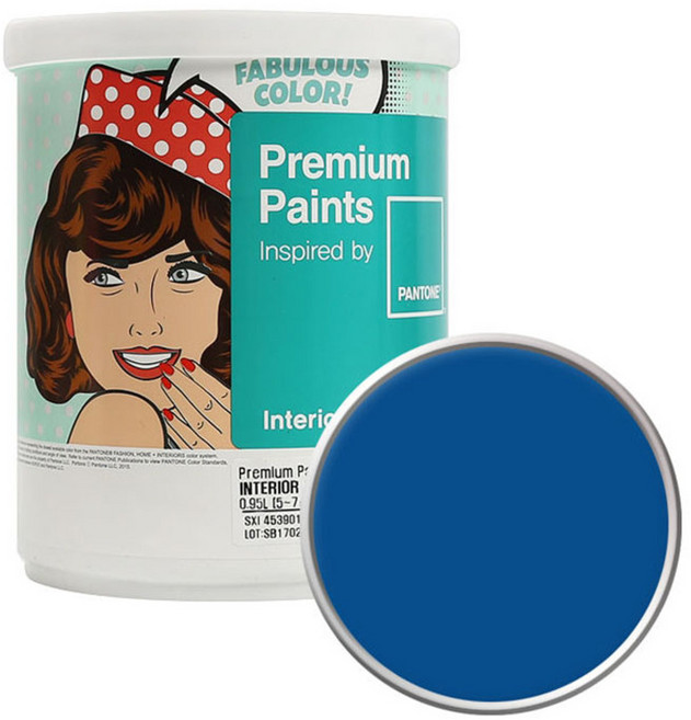 노루페인트 팬톤 내부용 실내벽면 무광 페인트, 194049Snorkelblue, 1L, 1개