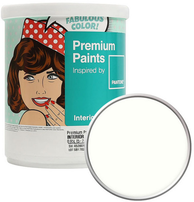 노루페인트 팬톤 내부용 실내벽면 무광 페인트, 110103CreamWhite, 1L, 1개