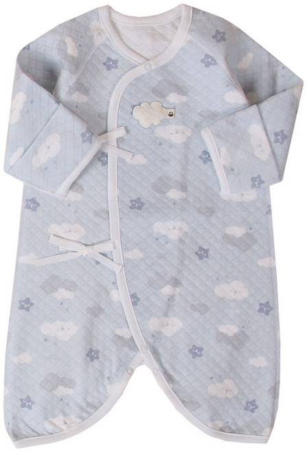 오가닉붐 신생아용 구르미 삼중지 보온 배냇가운