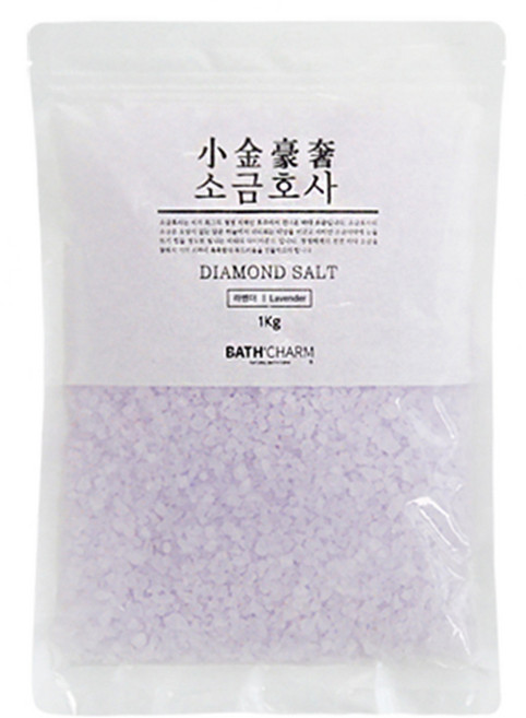 바스참 소금호사 다이아몬드 솔트 라벤더, 1kg, 1개