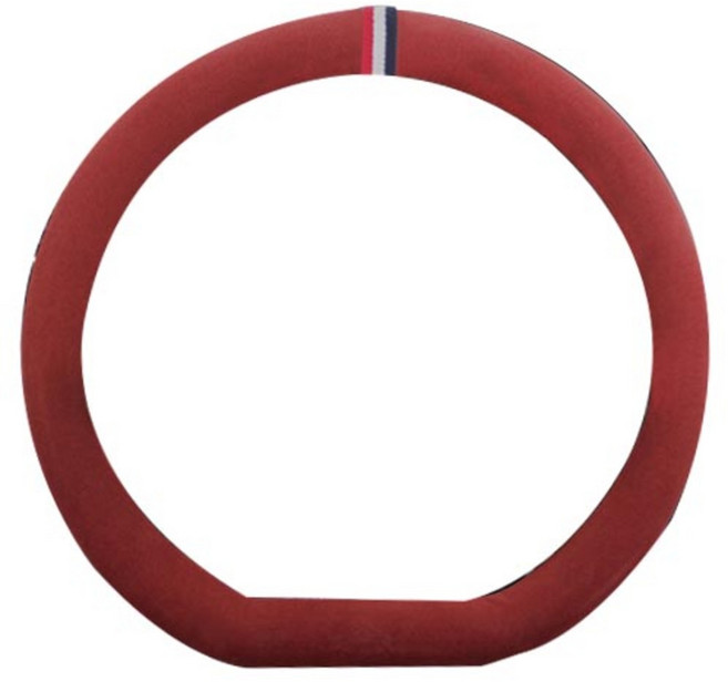 VIP 오리지널 샤무드 D컷 핸들커버, 레드와인