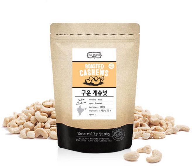 nuts&berries 烤腰果, 400g, 1包