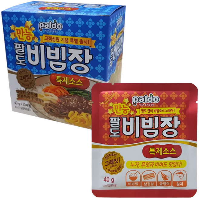 팔도 만능비빔장, 40g, 10개입