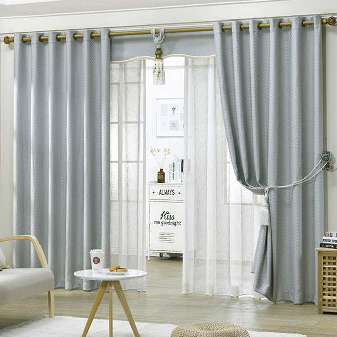 리더디자인 체스 암막 커튼 핀형 2p