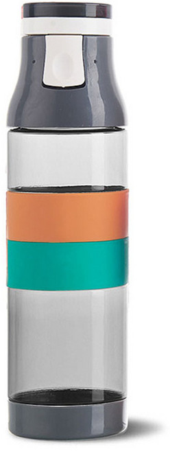 미르코리아 실리콘 원터치 스포츠 물병 TB1506, 블랙, 650ml, 1개