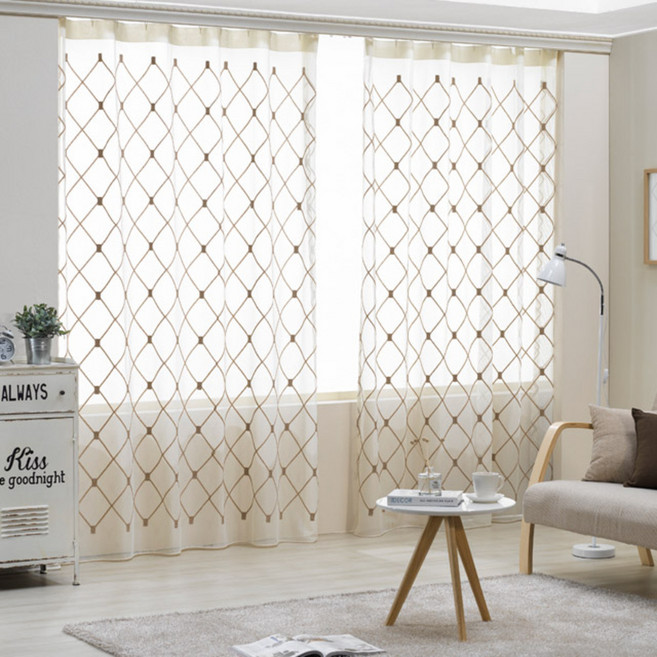 리더디자인 레미안 레이스커튼 핀형 2p