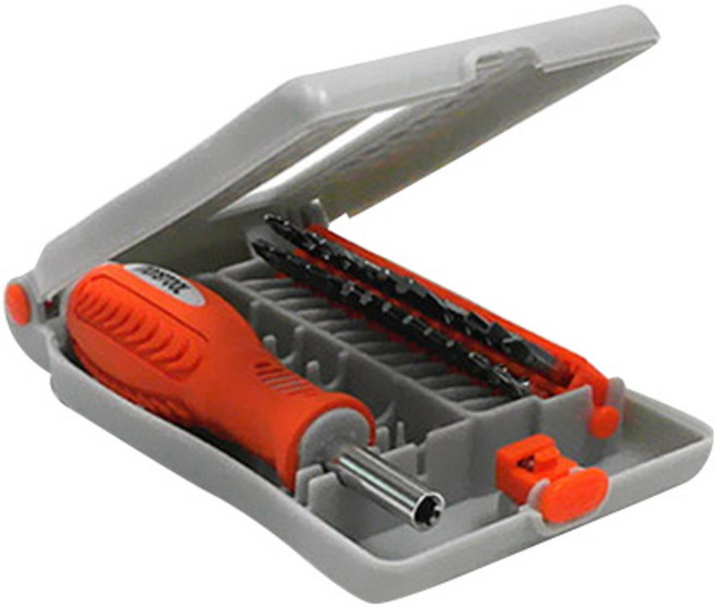 몬스툴 정밀 드라이버 플라스틱 케이스 + 전용 핸들 + 비트류 26p, 1세트