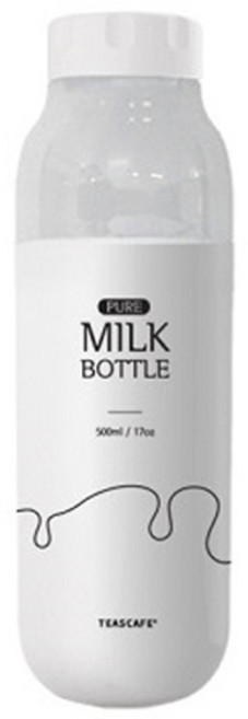 티스카페 퓨어 밀크보틀, White, 500ml, 1개
