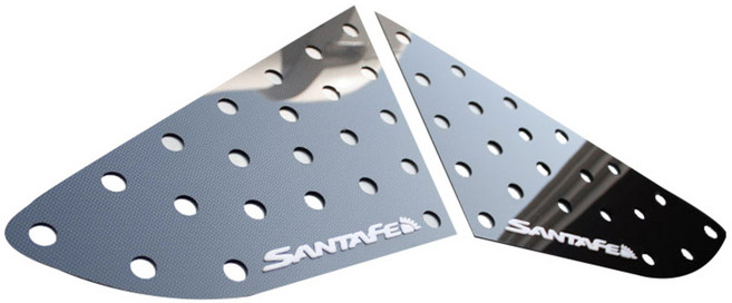 카이만 카본스타일 C필러 스포츠플레이트 화이트, 싼타페(DM / 더프라임)