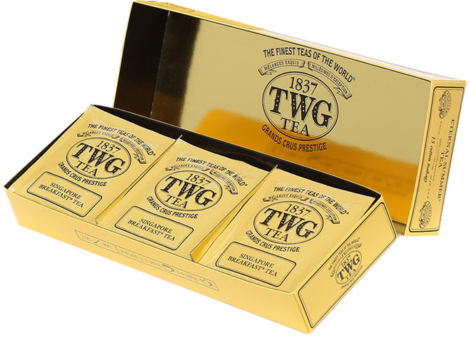 티더블유지 싱가포르 브랙퍼스트 홍차 티백, 2.5g, 15개입, 1개